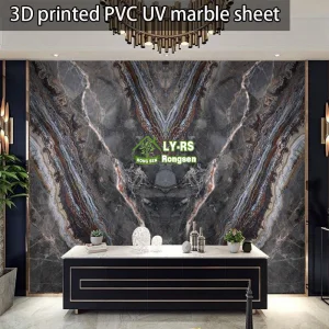 China PVC UV marble sheet