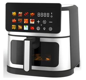 European Standard Cross-Border Square Air Fryer Large Capacity Multifunctional Digital Display Electric 1350W Household 1 Year