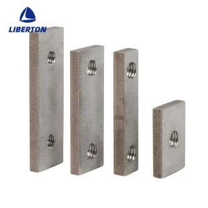 Custom Stainless Steel Sheet Metal Fabricated Double - Hole Threaded Plates in Assorted Sizes