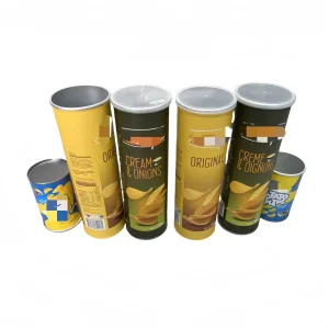 Fully Automatic Paper Tube Machine for Composite Aluminum Foil Paper Cans of Potato Chips, Tube Cutting, Drying, Hot Melt Adhesive Labeling, 360-Degree Crimping