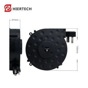HIERTECH 1.9m Carretel Retrátil de Cabo de Extensão 6-9A Recolhedor de Cabo de Energia