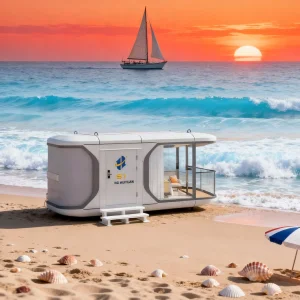 Solar PVC Prefab Capsule House off-Grid Durable Disaster Relief Energy Ready