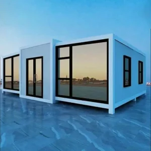Customizable 2-Bedroom Expandable Container House Sandwich Panel Modern Design Waterproof Anti-Rust for Camping Villa Hotel Use