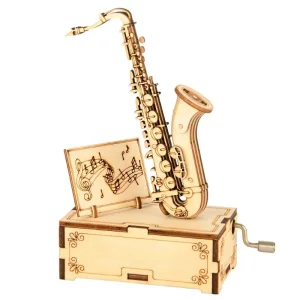 DIY Music Box Wooden Model Puzzle
