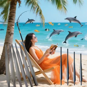 Lightweight Carbon Fiber Spearfishing Rod - High Strength Saltwater Pole for Freediving