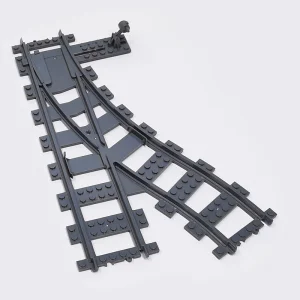 Creative DIY Building Kits Toy Train Railway Switch Track Plastic Building Blocks Accessory for Model Train Set