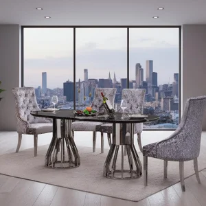 Marble Metal Dining Table