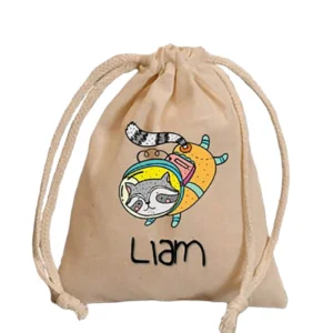 Natural Burlap Bags Drawstring Cotton Sack Wedding Favor Gift Jute Bag