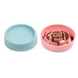 Silicone Pet Bowls Slow Food Feeding Water Bowl Portable Multifunctional Double Sided Slow Feeder Dog Cat Bowl