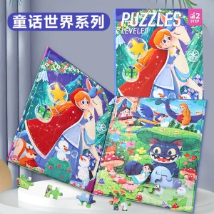 Cross-Border Children's Advanced Magnetic Puzzle Book, a Baby Gift and Toy for Developing Logical Thinking and Problem-Solving Skills