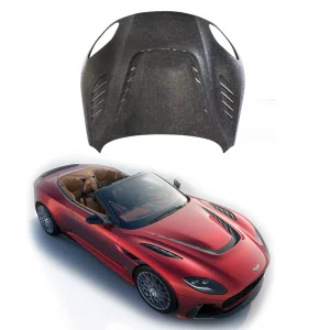 FOR Aston Martin DBS dry Carbon Fiber Body Kit front hood bonnet 770 Style Front Lip side skirt Diffuser Spoiler
