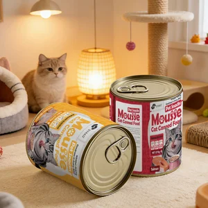 Hairball Control Wet Cat Food 85G 375g 400g Cat Grass Chicken Salmon Functional Cat Snacks OEM Factory Supply