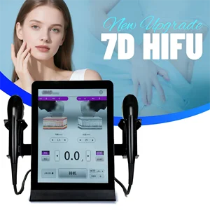 Professional 7D Hifu Machine Face Lifting Body Sculpting Dual Handle EMS RF Skin Rejuvenation Device