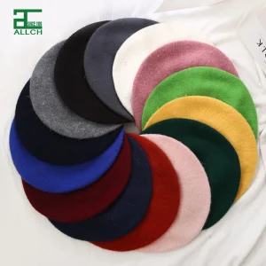 ALLCH Winter Wholesale Knit High Quality Fashion Beanie Beret Machine Knitted Warm Women Beret Hat Cap
