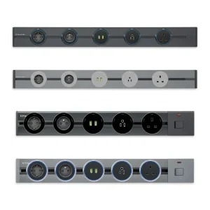 Wireless Removable Track Socket Extension Wall Track Socket Embed Orbital US Modular Power Rail Desktop Wall Power Track Socket