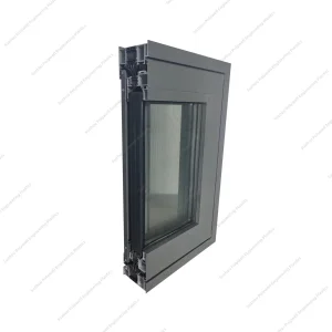 Ventana y puerta de guillotina simple y doble de aluminio deslizante personalizada