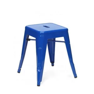 Iron Stackable Vintage Industrial Style Tolix Bar Stool 45cm for Restaurant Cafe