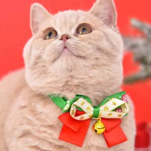 High Quality Dog Tie Pet Bow Tie with Adjustable Christmas Pet Grooming Accessories Cat Christmas Decorative Collar