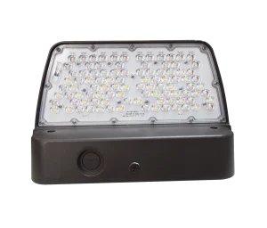 120W Tri-Color (2700K/4100K/5000K) Waterproof Aluminum Square LED Wall Pack Light with Polycarbonate Diffuser for Outdoor Garden
