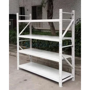 Adjustable Long Span Metal Storage Shelving Rack Medium Duty Steel Warehouse and Workshop Organization Storage Unit