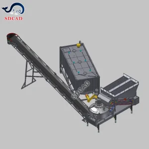 Yhzs50 50m3/H Planetary Mixer Semi Mobile Concrete Batching Plant