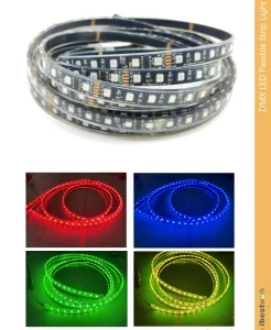 24V 12V SMD 5050 Fita LED Flexível RGB DMX512