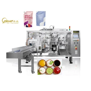 Automatic Premade Bag Stand Up Pouch Juice Liquid Packaging Machine Tomato Sauce Curry Paste Doypack Filling Packing Machine