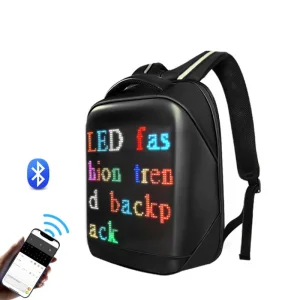 Mochila com Tela LED Programável Colorida para Exterior