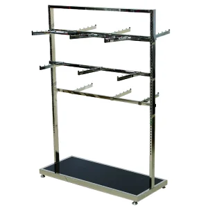 Yiwu Hotter Three Layer Two-sided Cloth Store Metallic Display Stand