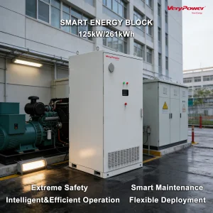 Off Grid Grid-Connected Microgrid Industrial Commercial 125kW 241kWh 260kWh 300kWh 500kWh LiFePO4 Battery Energy Storage System