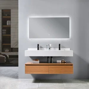 Gabinete de Banheiro Flutuante de Luxo MDF