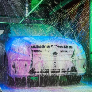 360 Máquina de Lavar Carro Inteligente e Automática com Limpeza Self Cleaning e Secagem a Ar Touchless 24 Hours*7