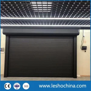 High Quality Aluminum Alloy Roller Shutter Industrial Automatic Rolling Electric Roll up Door Security Shutter Door for Garage Shop Warehouse Commercial Use