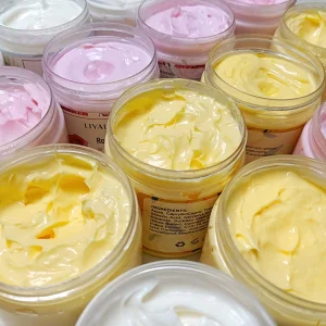 Wholesale Private Label Non-greasy Skin Care Cream Vegan Organic Rose Coconut Mango Shea Body Butter