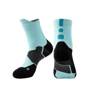 Adult Basketball Socks Thickened, Breathable Non-Slip, Sports Socks MID-Calf Running Socks Cushioned Support