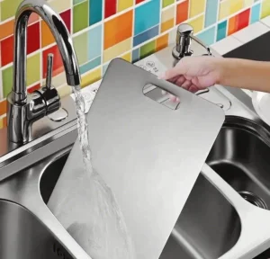 Food-Grade Kitchen Chopping Board with Stainless Steel Anti-Mold Design
