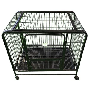 Half Foldable Dog Cage