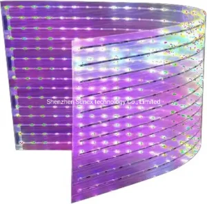 LED Transparent Ultra-Soft and Flexible Light Adhesive Film LED Display