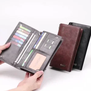 High-End Commuter Zip Clutch