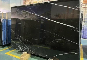 Chinese Nero Marquina Slab