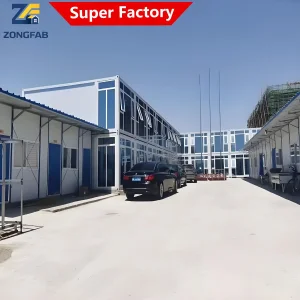 Solução Turnkey Completa Construção Comercial Moderna Permanente Escritório Montagem Desmontável Edifício Modular Contêiner Habitação