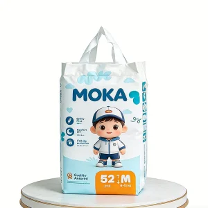 OEM Pañales para bebés de algodón puro sin fragancia en venta para pieles sensibles en el mercado de pañales para bebés en India