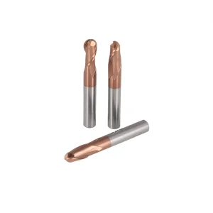 2F/4F Ball Nose End Mill Bits for Steel Milling Cutter Cutter D8 R0.5 Bull Nose End Mill Tungsten Carbide Ball Nose End Mill