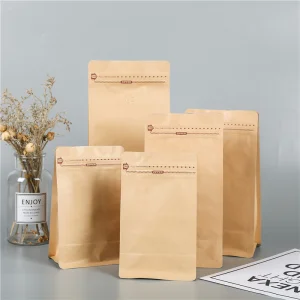Gravure Printing Brown Kraft Paper Bag