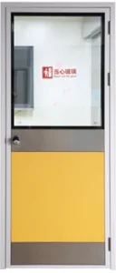 Double Egress Cleanroom Door for Safe Emergency Exit in Both Directions