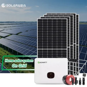 Grid Tied Solar Power System 5kw 10kw 20kw 30kw 50kw All in One on Grid Solar System for Residential Use