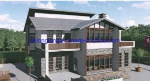Casa de Estructura de Acero Ligero Prefabricada Villa de Acero Ligero 2-30