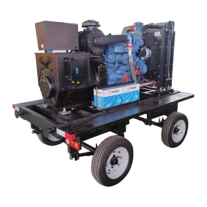 Free Energy Portable Standby 100kw Mobile Sound Proof Diesel Generator Set with Trailer by Hengli