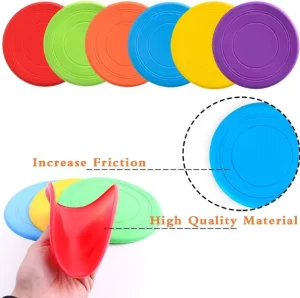 Outdoor Sports Pet Interactive Toys Round TPR Pet Flying Disk Dog Toy