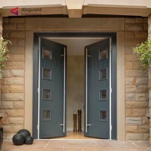 Modern Aluminum Pocket Style Front Door